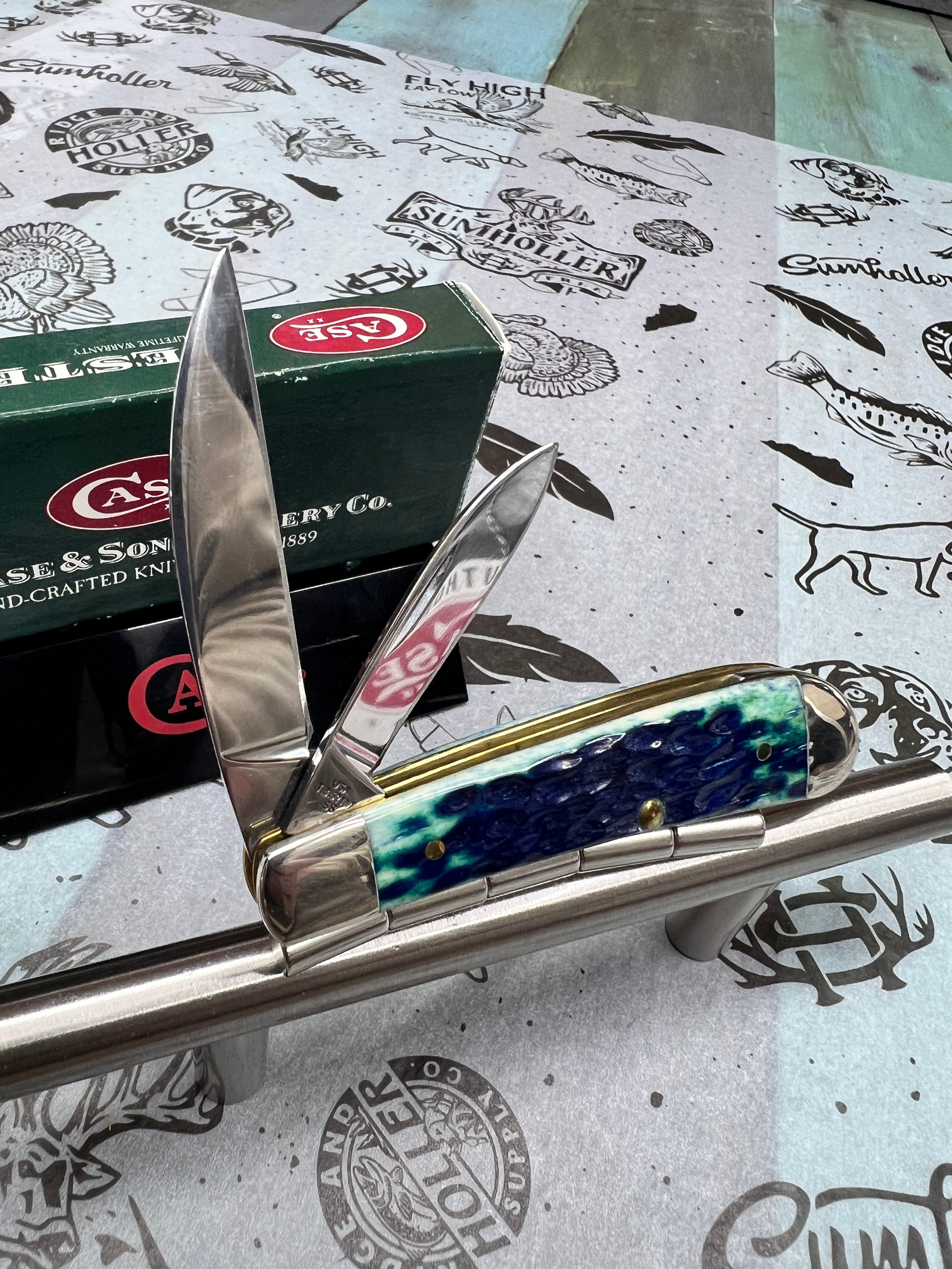 2007 CASE XX TEAL TONY BOSE SWAYBACK  W/ORIGINAL BOX