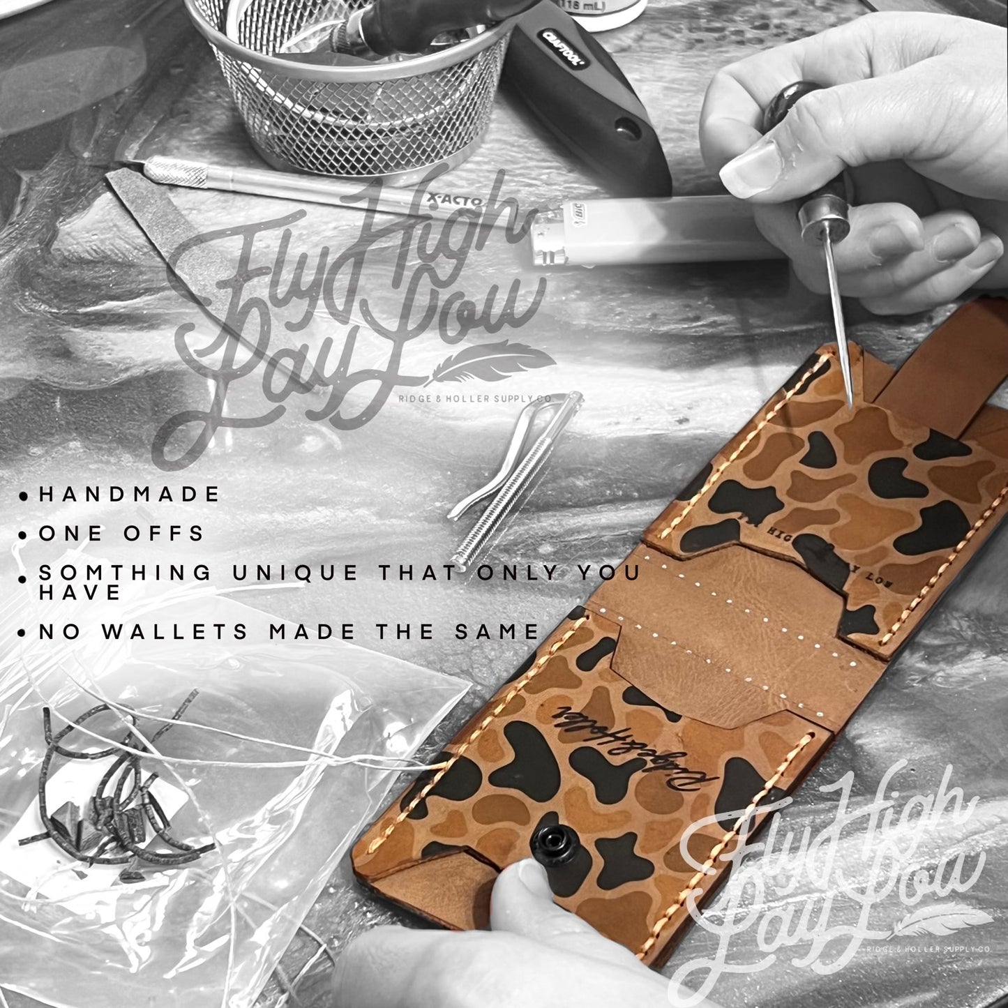 Ten Miles Deep Backwoods Born Camo Wallet