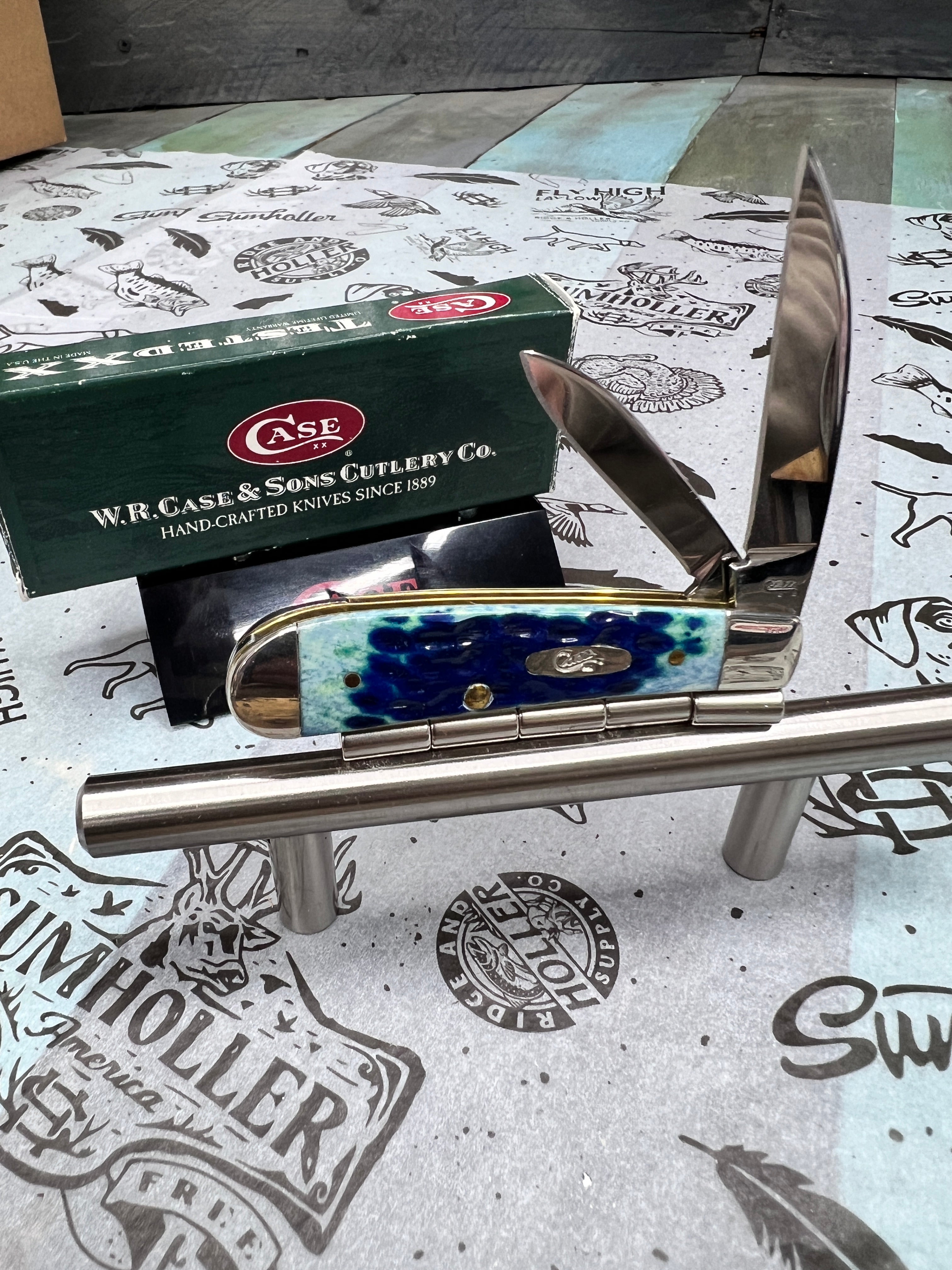 2007 CASE XX TEAL TONY BOSE SWAYBACK  W/ORIGINAL BOX