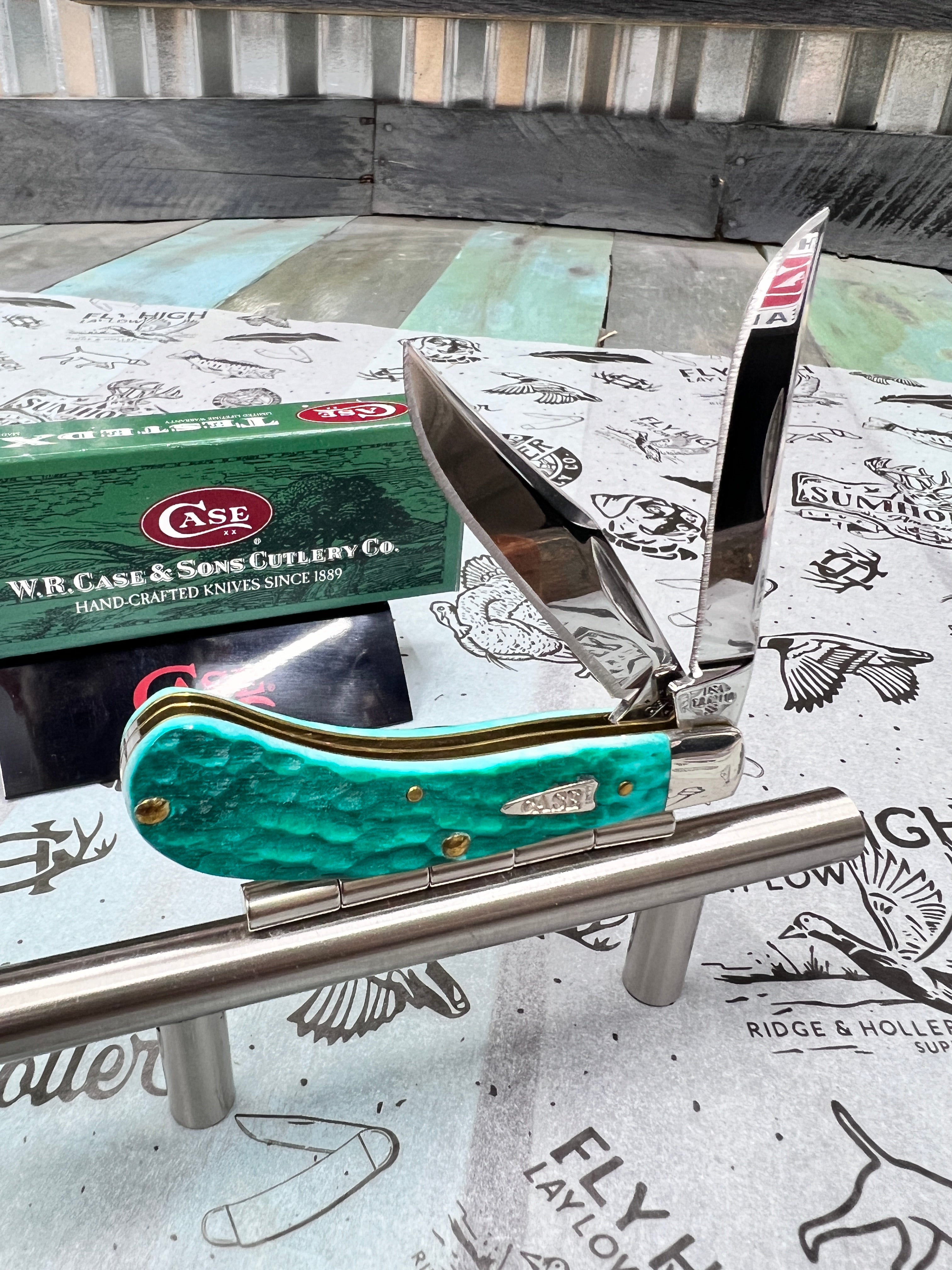 2005 CASE XX TONY BOSE SADDLE HORN JADE NEW IN BOX