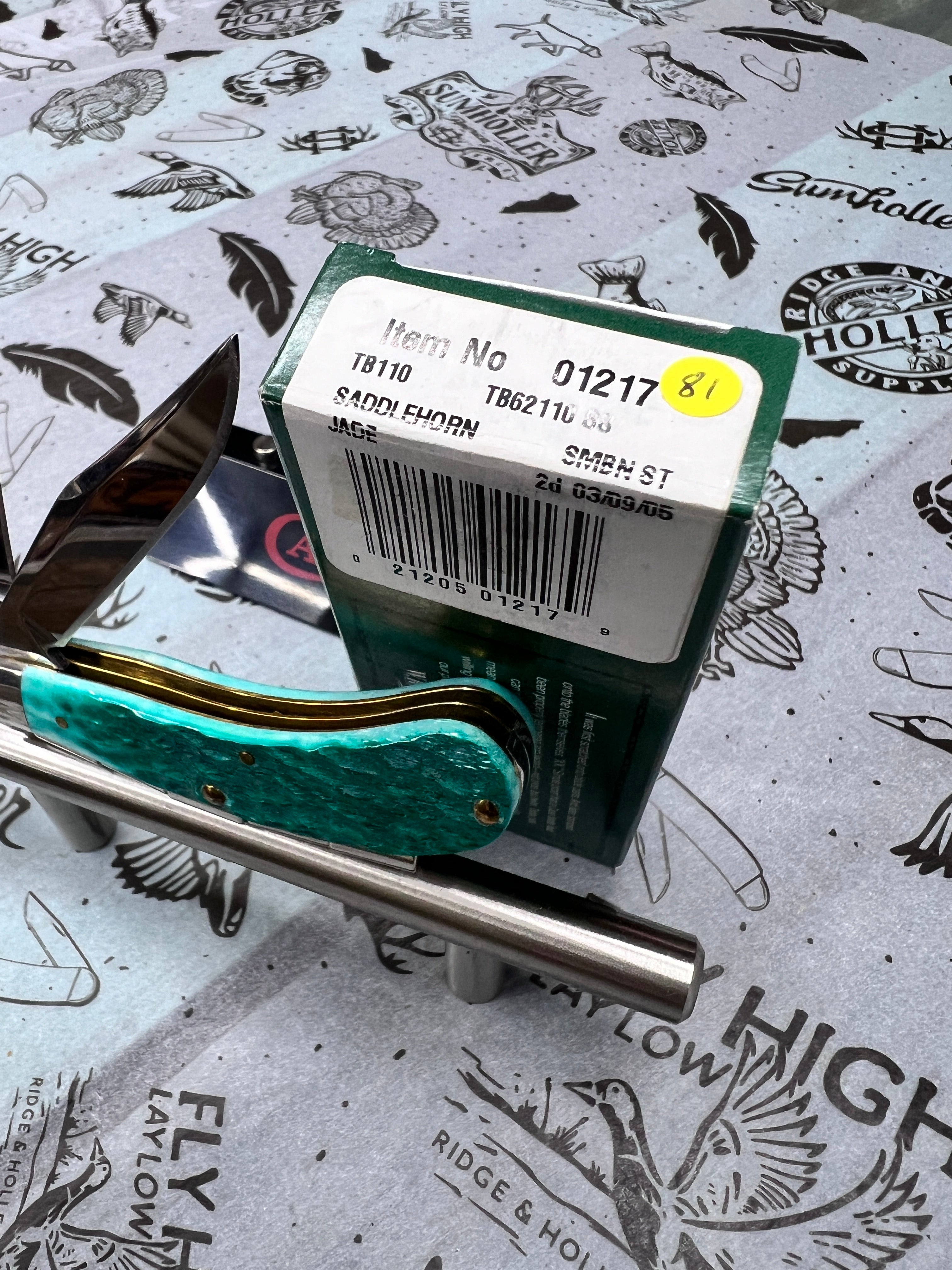 2005 CASE XX TONY BOSE SADDLE HORN JADE NEW IN BOX