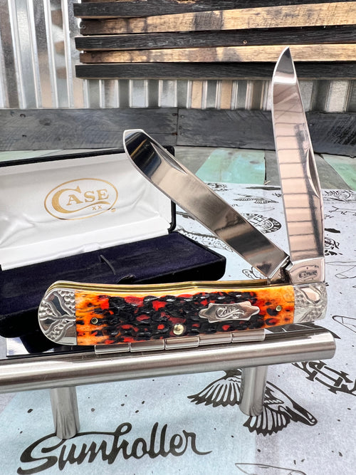 2006 CASE XX USA MICHAEL PRATER CUSTOM 2 BLADE TRAPPER KNIFE