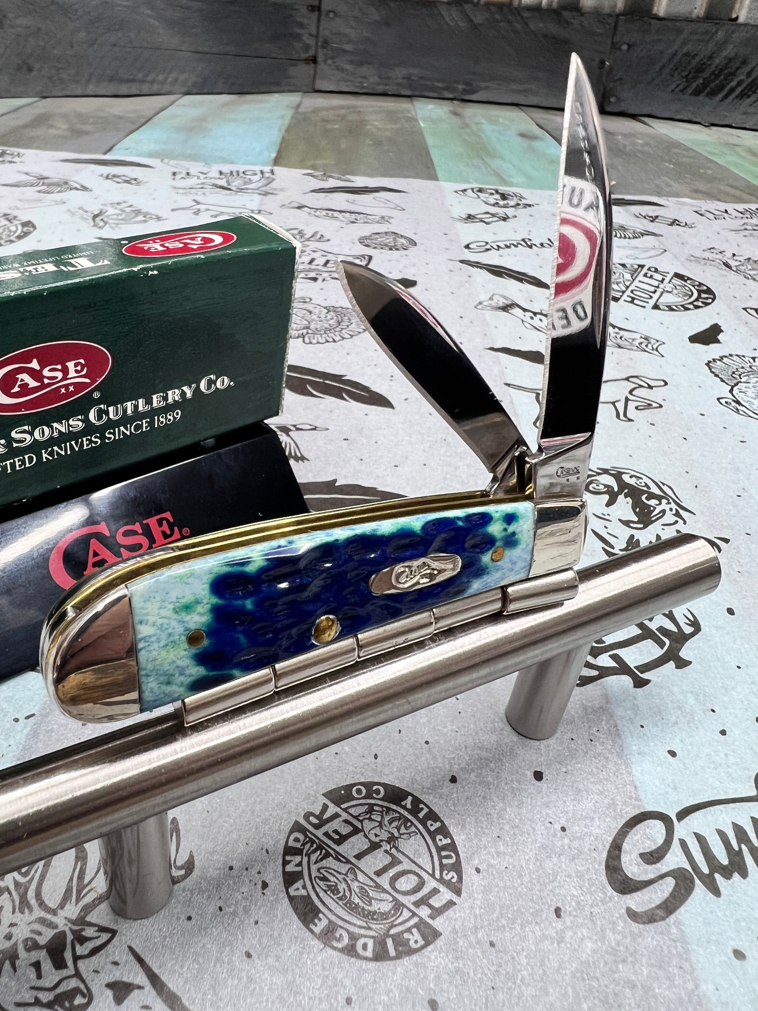 2007 CASE XX TEAL TONY BOSE SWAYBACK  W/ORIGINAL BOX