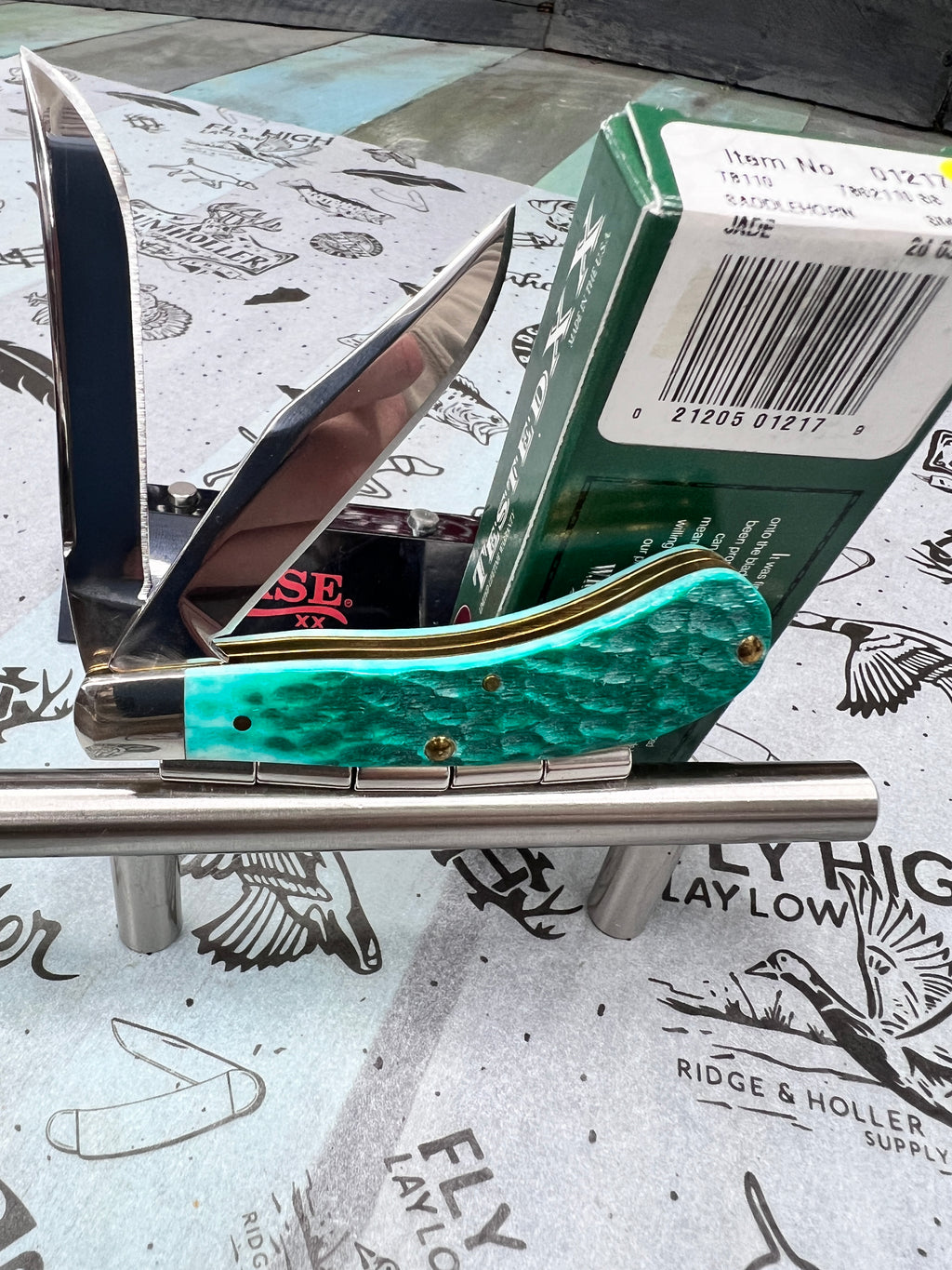 2005 CASE XX TONY BOSE SADDLE HORN JADE NEW IN BOX