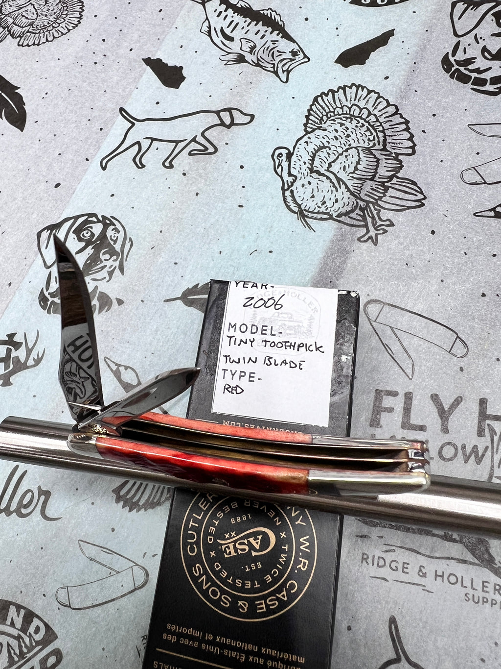 2006 RARE TWO BLADE CASE XX TINY TOOTHPICK JADE NEW IN BOX