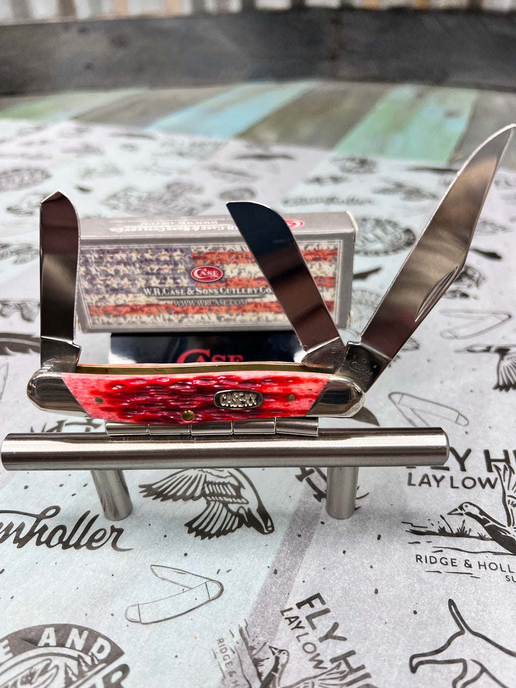 2012 SLANTED BOLSTERS RED STOCKMAN W/ORIGINAL BOX