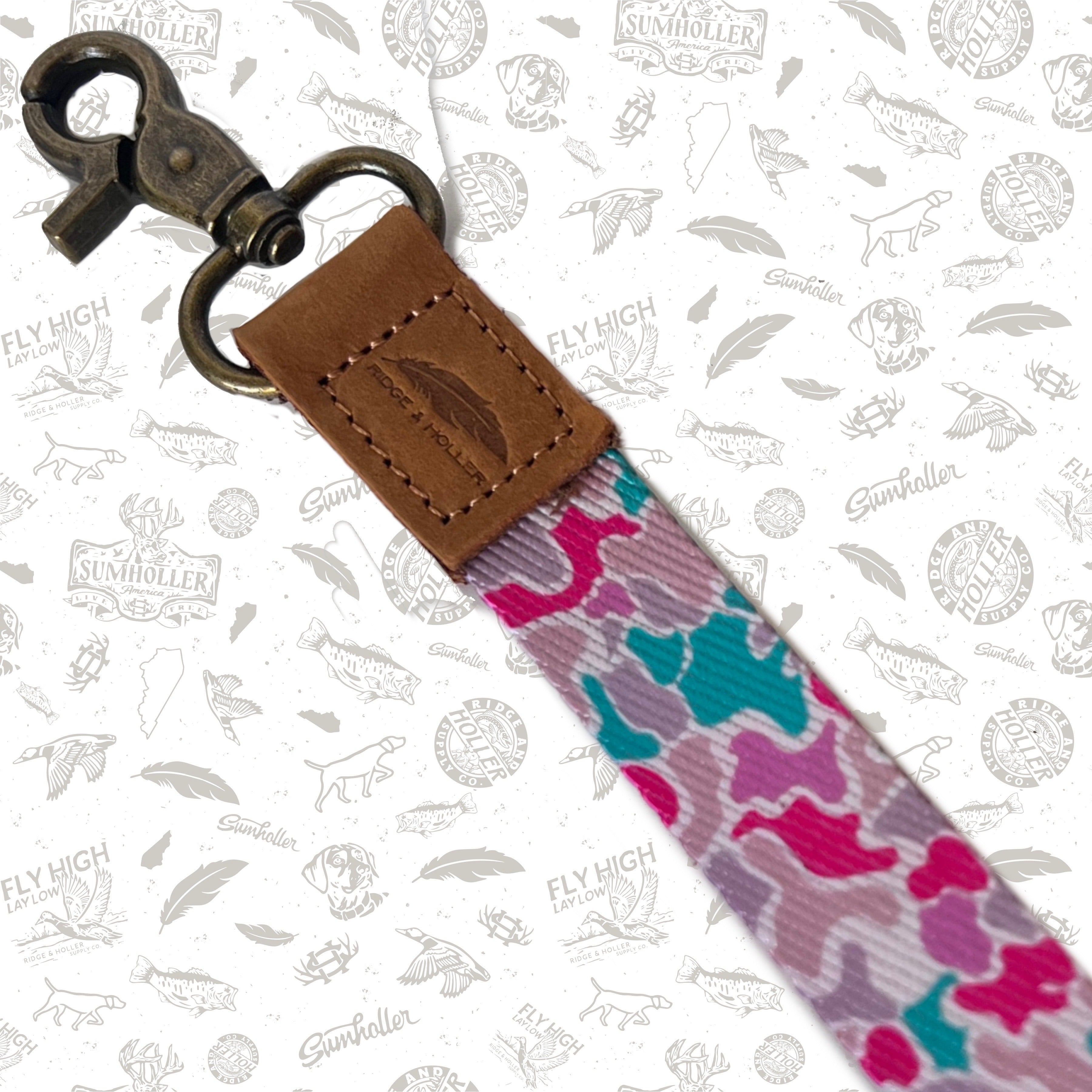 Fly High Lay Low COTTON CANDY Camo Wrist Lanyard
