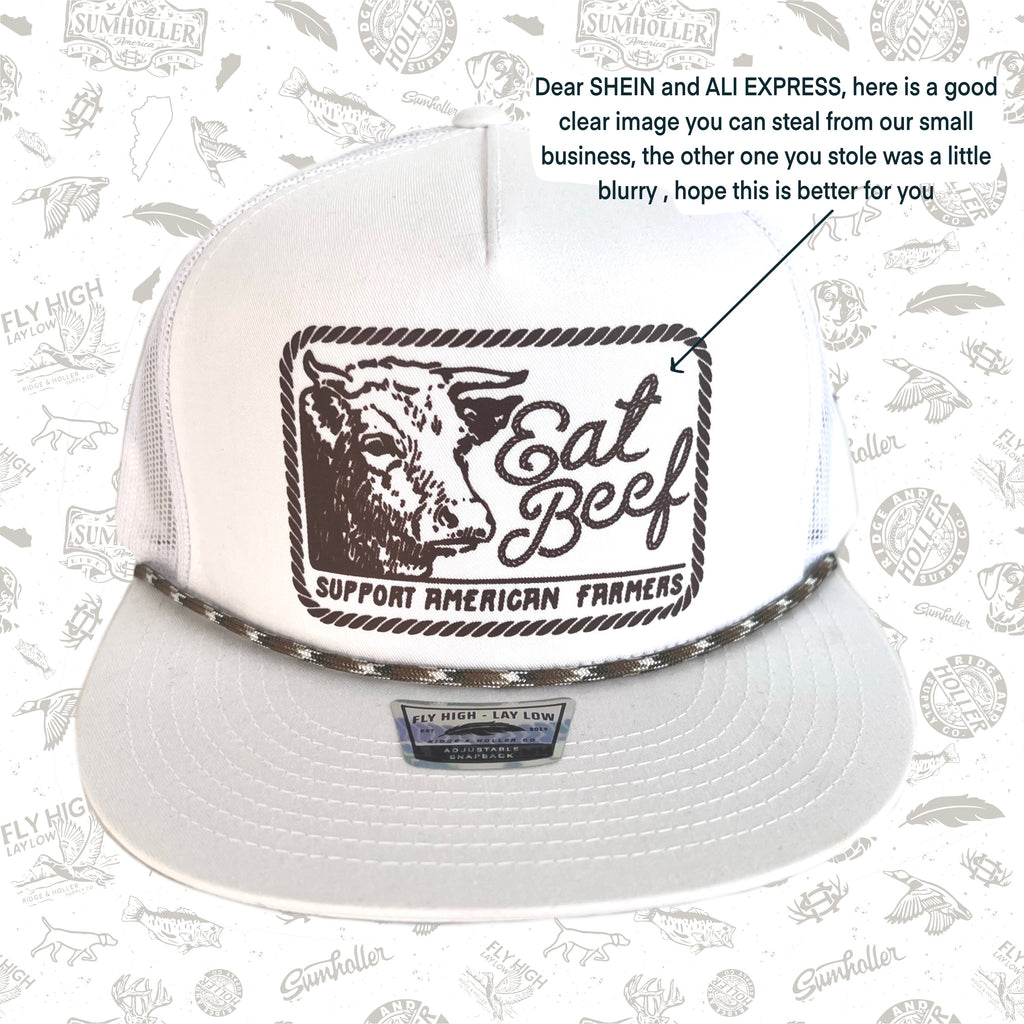 Eat Beef white