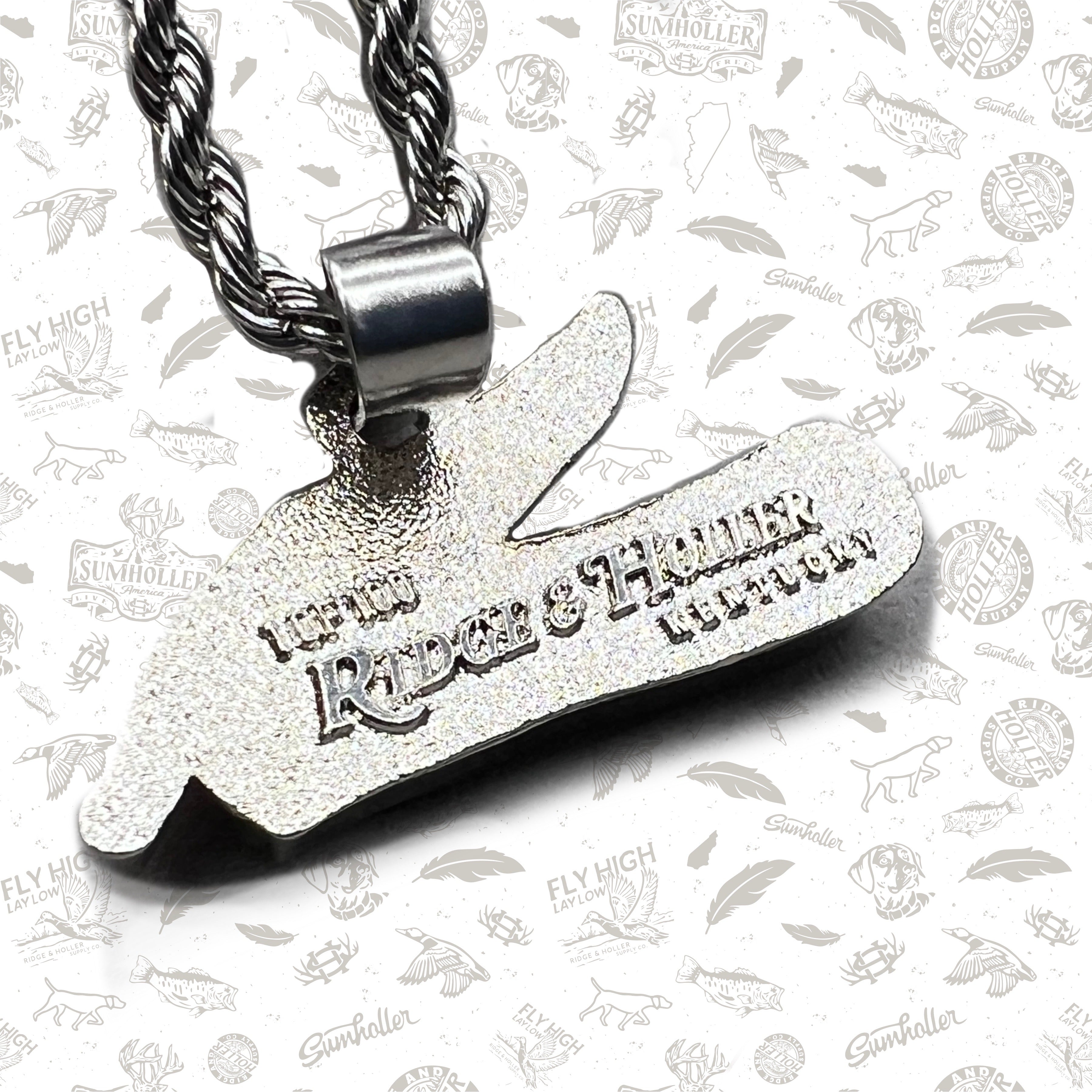 Pocket Knife- Stainless Steel Necklace and Pendant