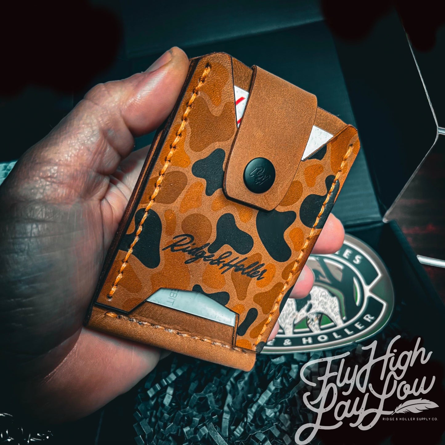 Ten Miles Deep Backwoods Born Camo Wallet