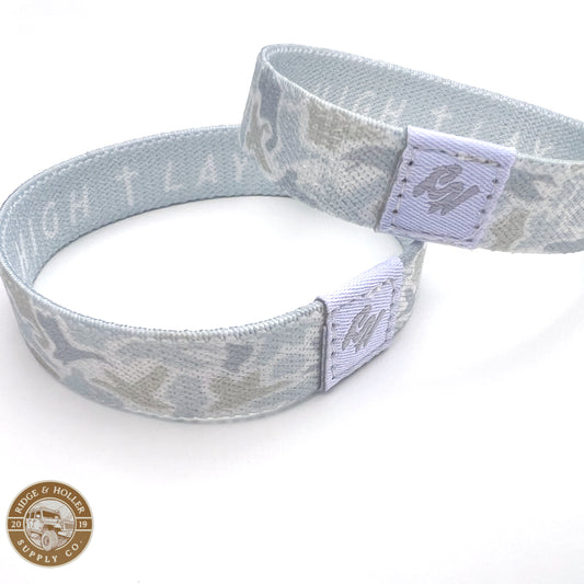 Fly High Lay Low “Duck” Camo Bracelet Grey *New Camo Design*