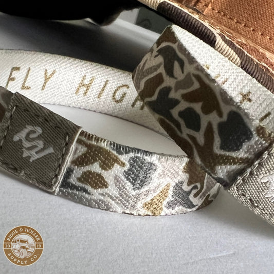 Fly High Lay Low “Duck” Camo Bracelet Tan *New Camo Design*