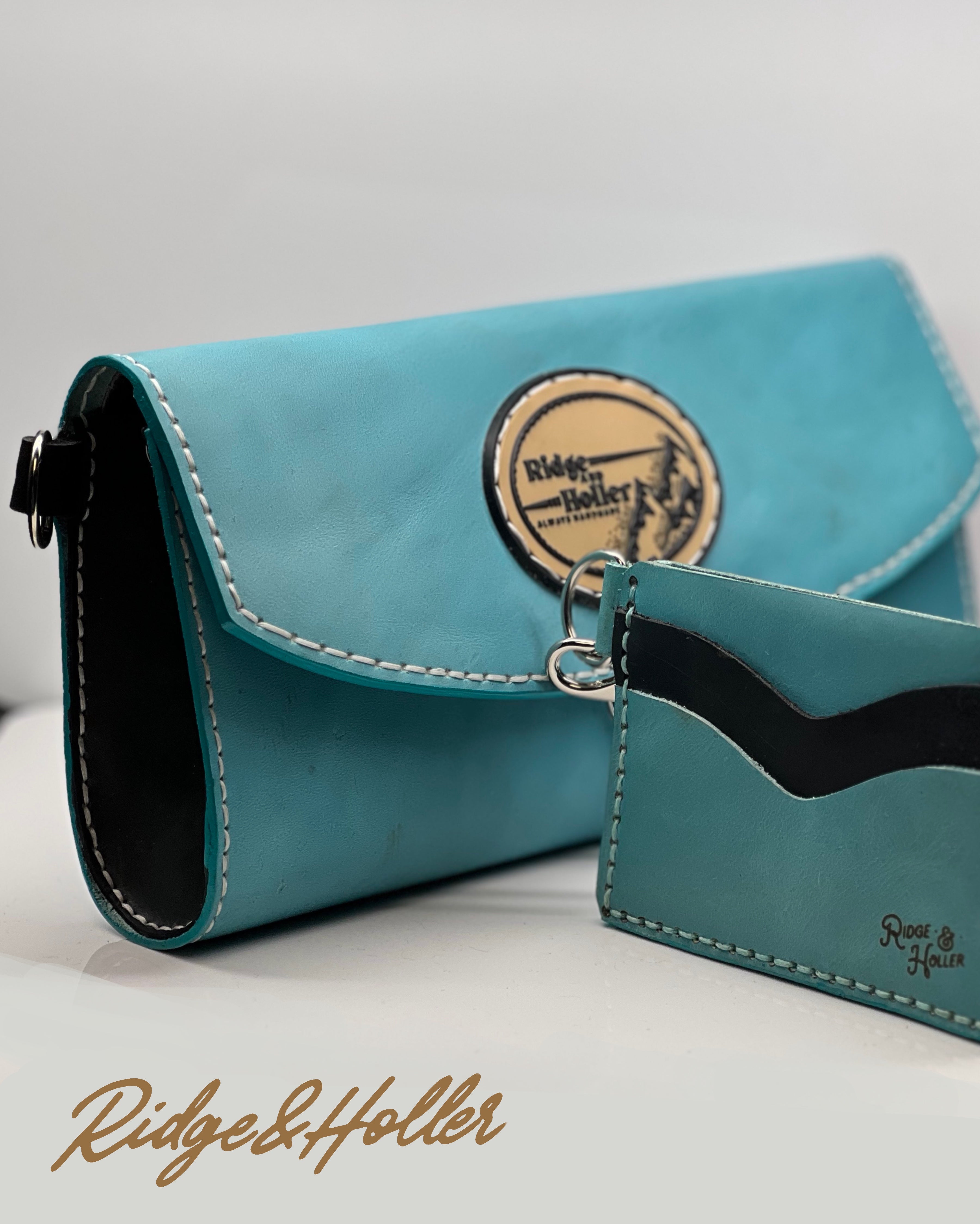 Stick around wristlet Turquoise